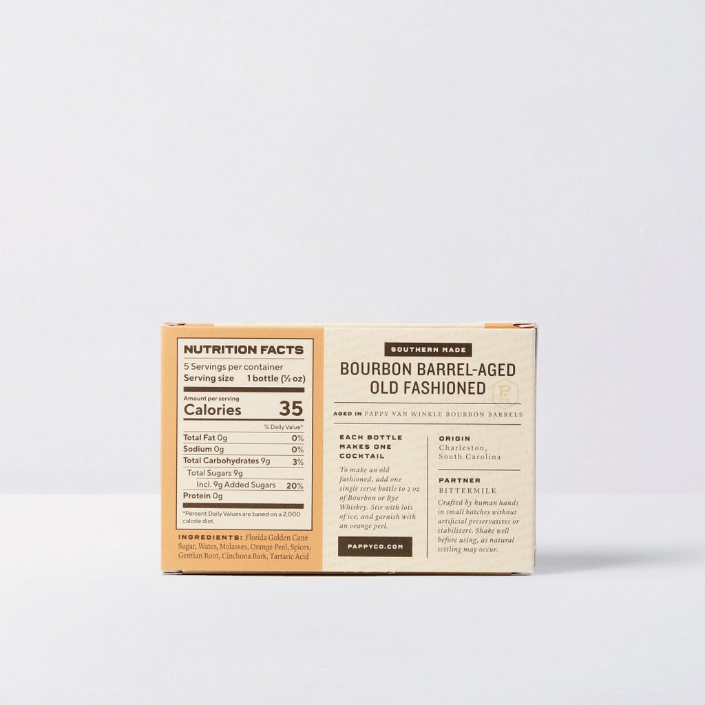 Pappy Van Winkle Bourbon Barrel-Aged Old Fashioned Mix: Single Serve 5-Pack Food Pappy & Company 