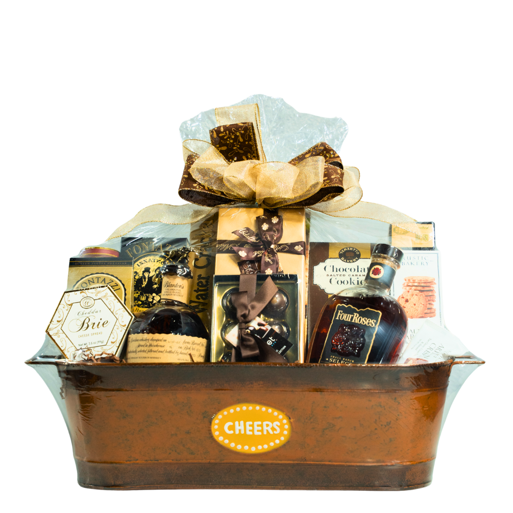 Blanton's Original Single Barrel & Four Roses Small Batch Select Gift Basket Bourbon Blanton's Bourbon 