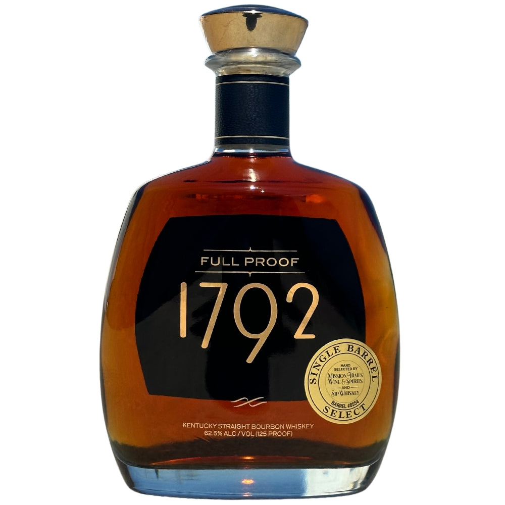 1792 Full Proof 9 Year Single Barrel Hand Selected by Sip Whiskey Bourbon 1792 Bourbon 