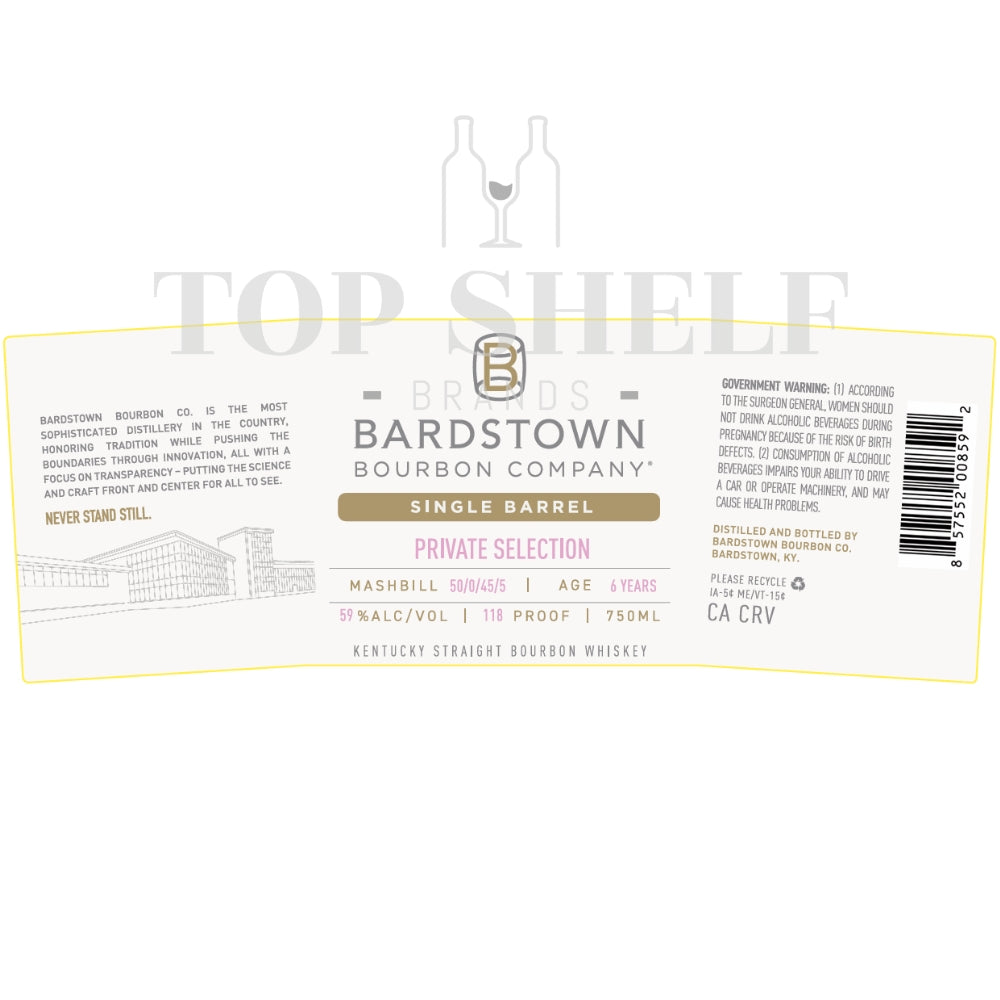 Bardstown Bourbon Single Barrel Private Selection