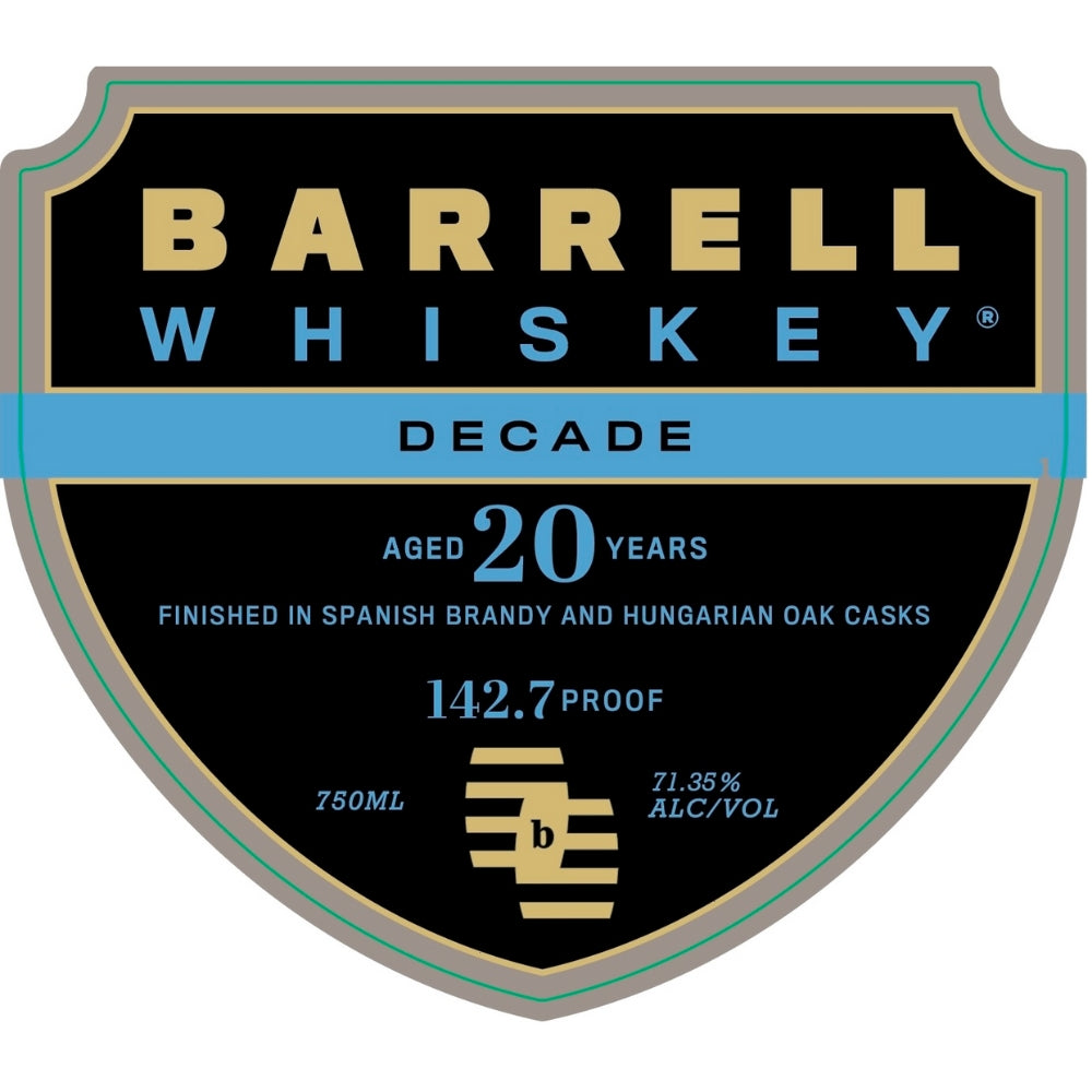Barrell Whiskey Decade 20 Year Old American Whiskey Barrell Craft Spirits 