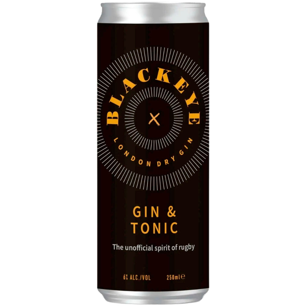 Blackeye Gin & Tonic By Mike Tindall and James Haskell 12pk Ready-To-Drink Cocktails Blackeye Gin 