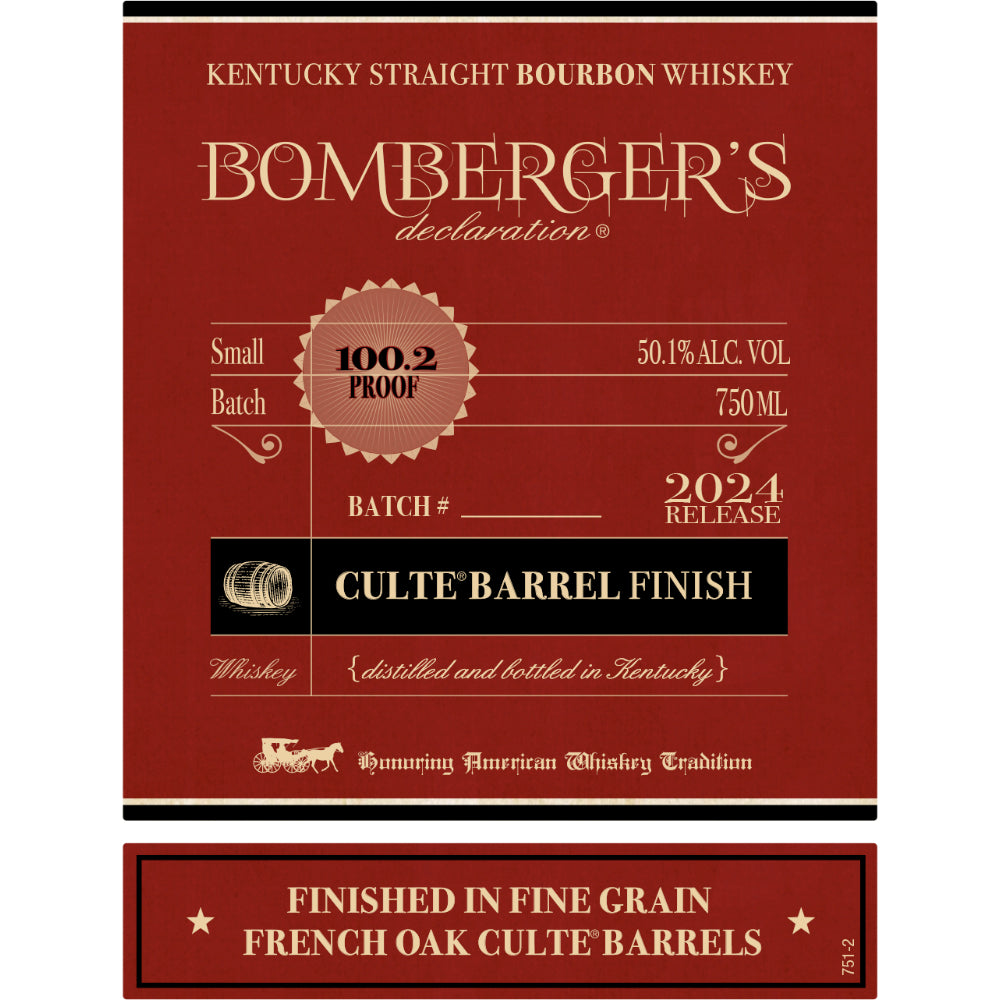 Bomberger’s Declaration Culte Barrel Finish Bourbon