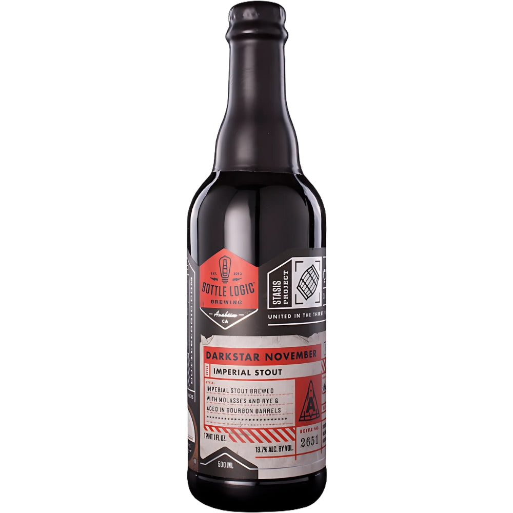 Bottle Logic Brewing Darkstar November Imperial Stout 2016 Release Beer Bottle Logic Brewing 