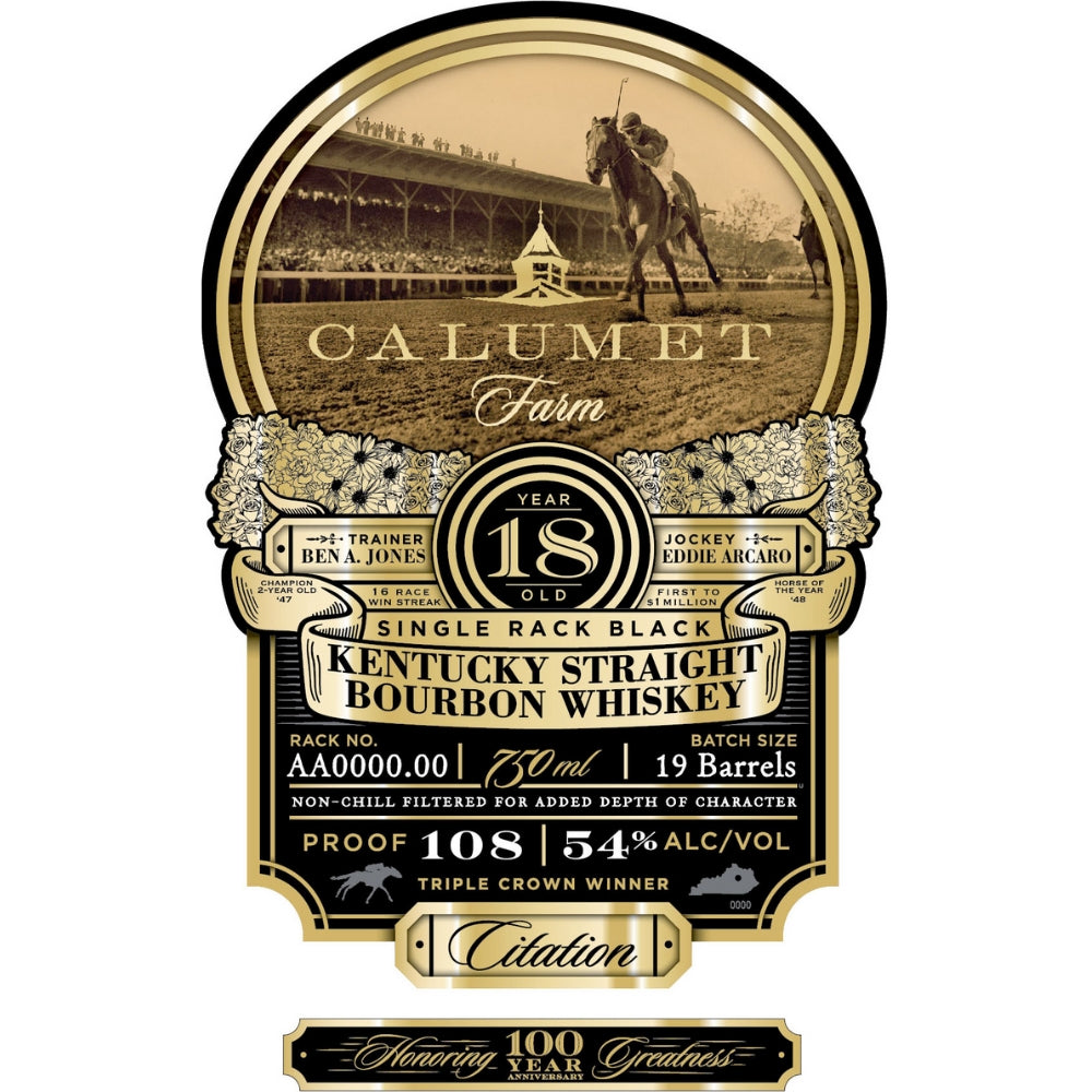 Calumet Farm 18 Year Old Straight Bourbon Bourbon Calumet Farm 