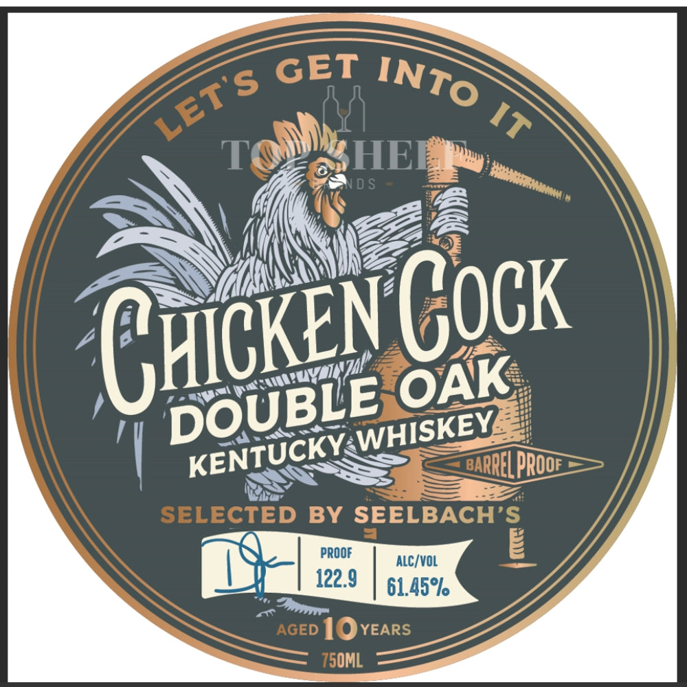 Chicken Cock Double Oak whiskey Selected by Seelbach’s American Whiskey Chicken Cock 