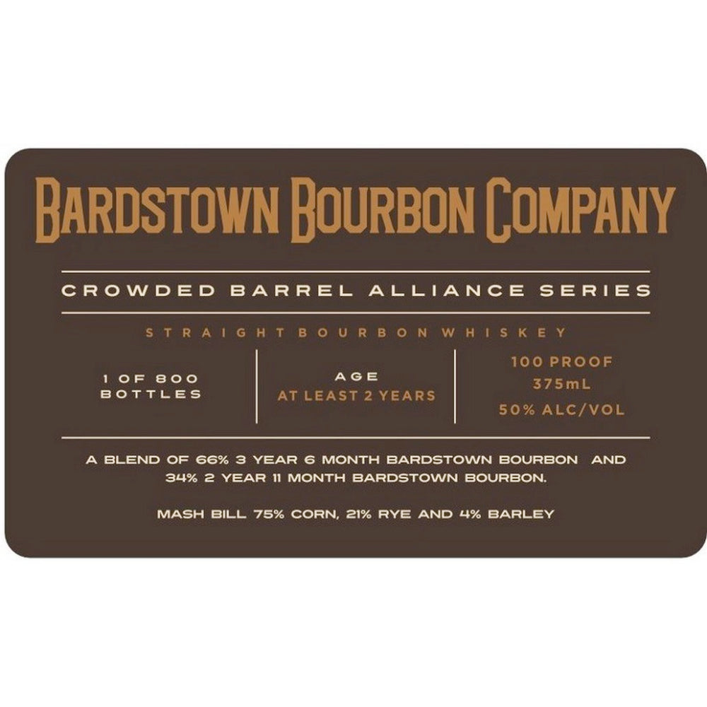 Crowded Barrel Alliance Series Bardstown Bourbon Company Bourbon