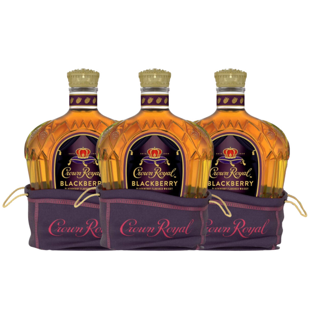 Crown Royal Blackberry Flavored Whisky 3pk Flavored Whiskey Crown Royal 