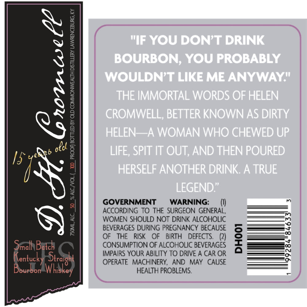 D.H. Cromwell 15 Year Old Small Batch Bourbon Bourbon D.H. Cromwell 