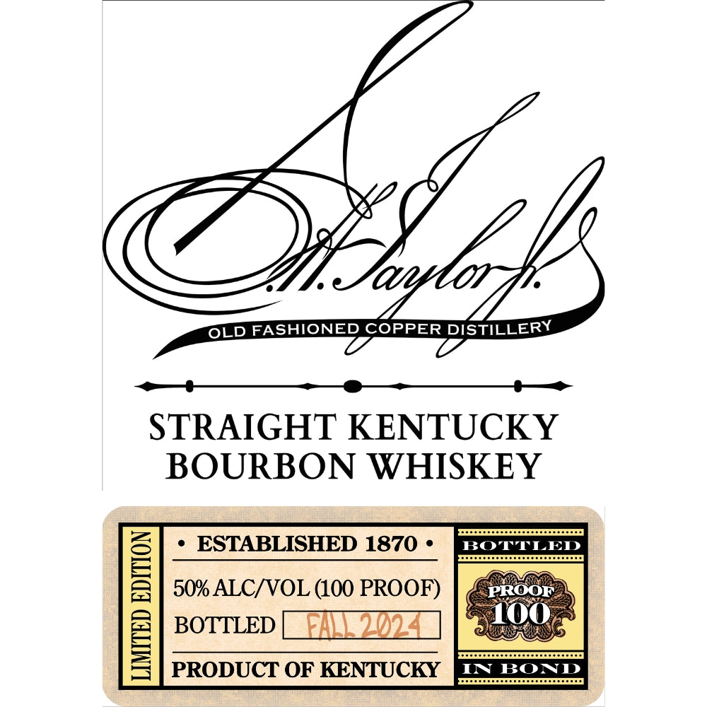 E.H. Taylor Bottled in Bond Bourbon Limited Edition Bourbon Colonel E.H. Taylor 