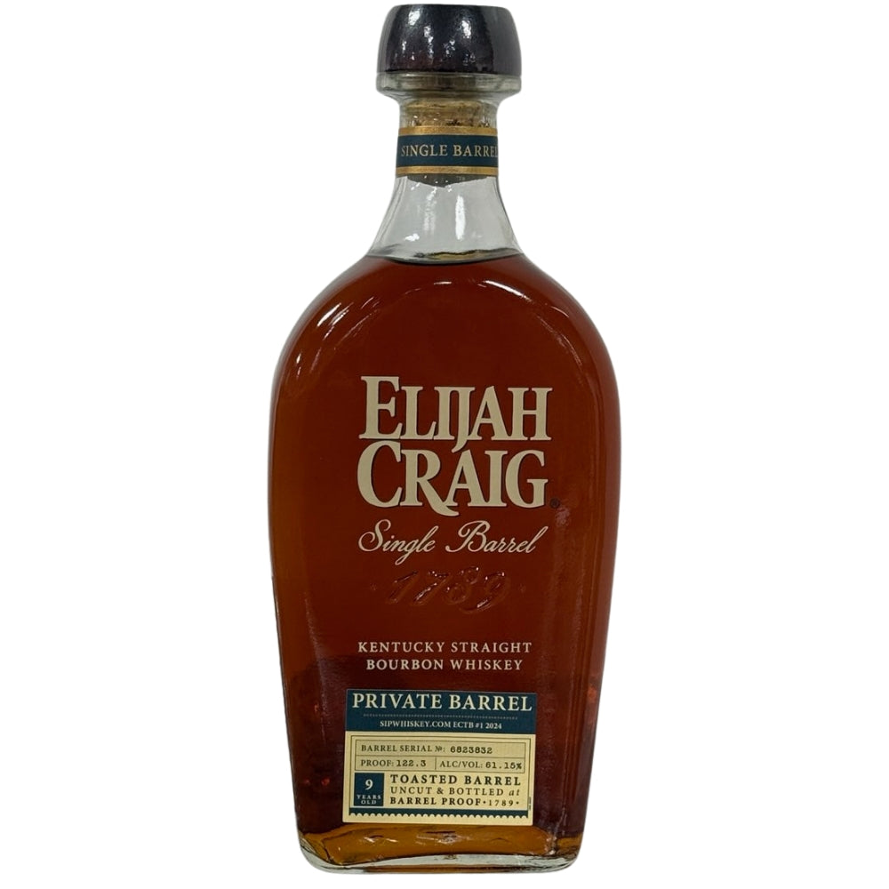 Elijah Craig Toasted Barrel Privately Selected by Sip Whiskey 122.3 Proof Bourbon Elijah Craig 