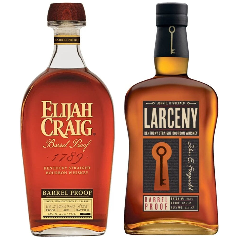 Elijah Craig & Larceny Barrel Proof Batch #A125 Bundle Bourbon Heaven Hill Distillery 