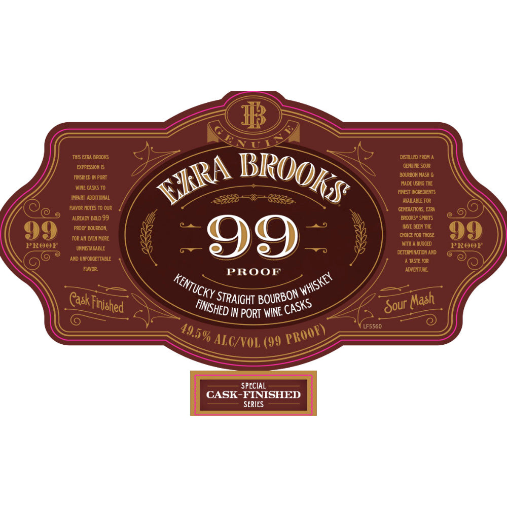 Ezra Brooks 99 Proof Bourbon Finished in Port Wine Casks