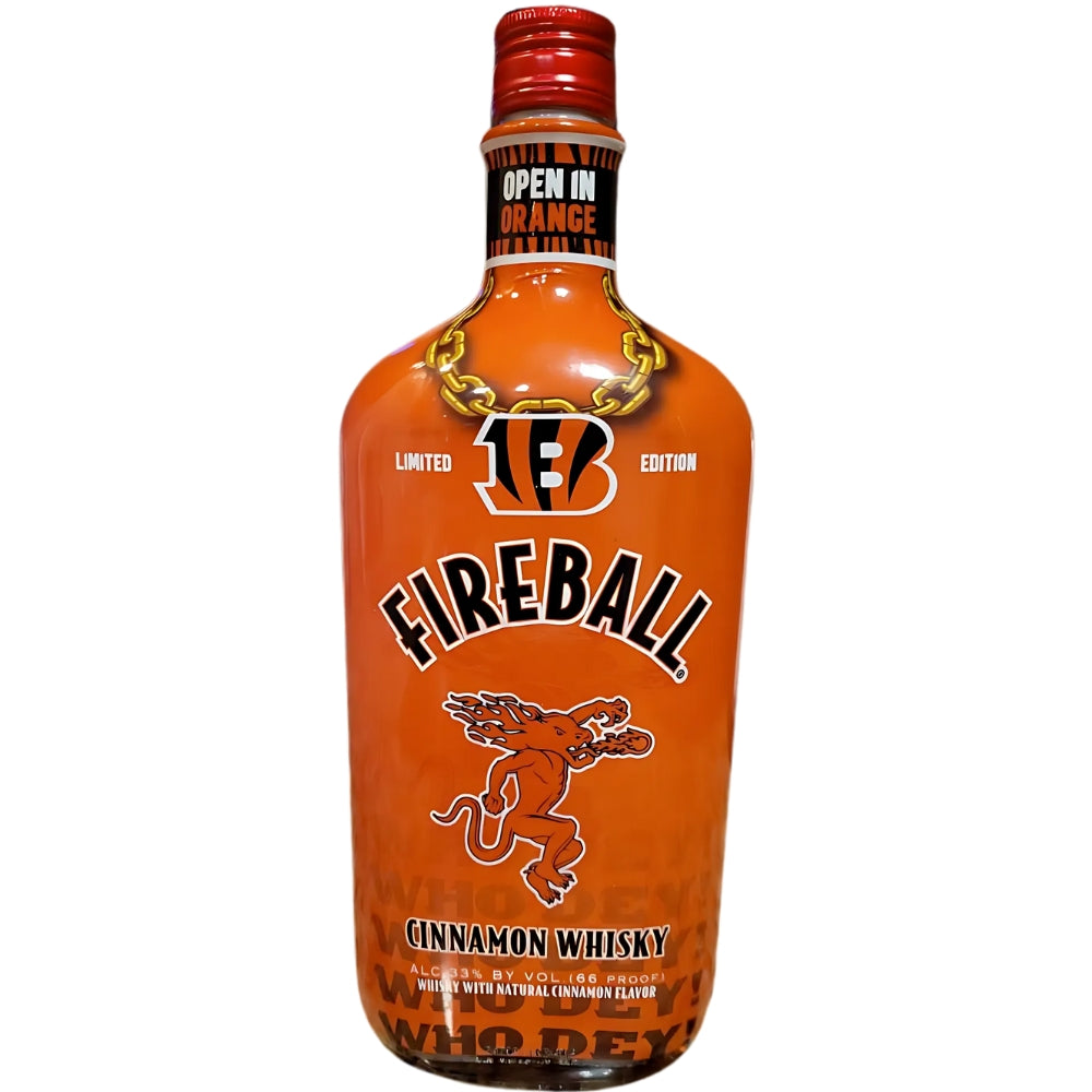 Fireball Cincinnati Bengals Collector’s Edition Cinnamon Whiskey Flavored Whiskey Fireball 