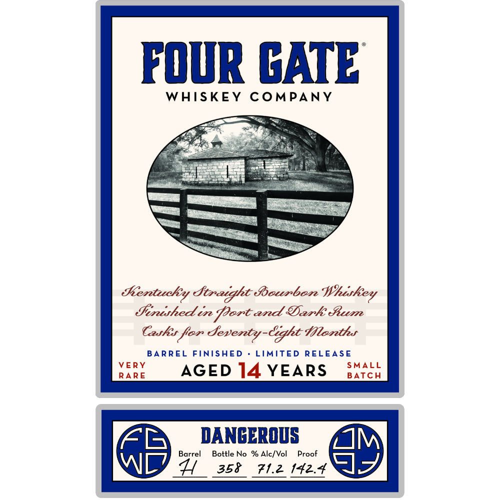 Four Gate Dangerous 14 Year Old Kentucky Straight Bourbon
