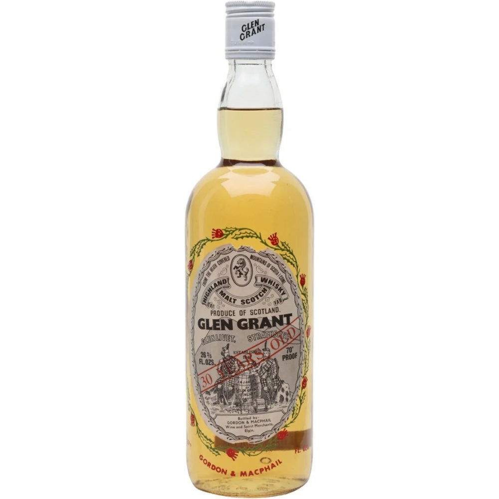 Glen Grant Gordan & MacPhail 30 Year Old Scotch Whisky 1970s Bottling Scotch Gordon & Macphail 