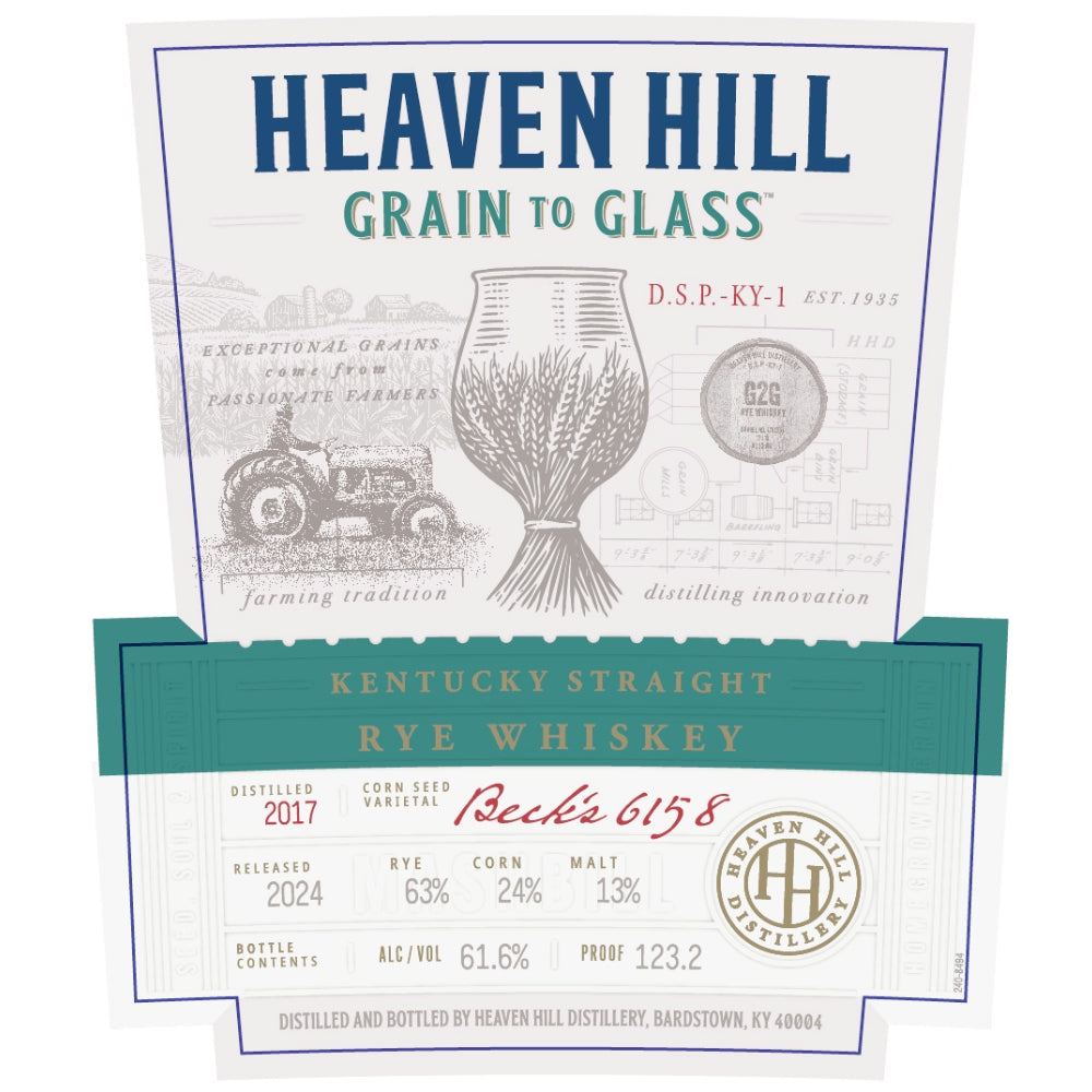 Heaven Hill Grain to Glass Straight Rye Whiskey Rye Whiskey Heaven Hill Distillery 