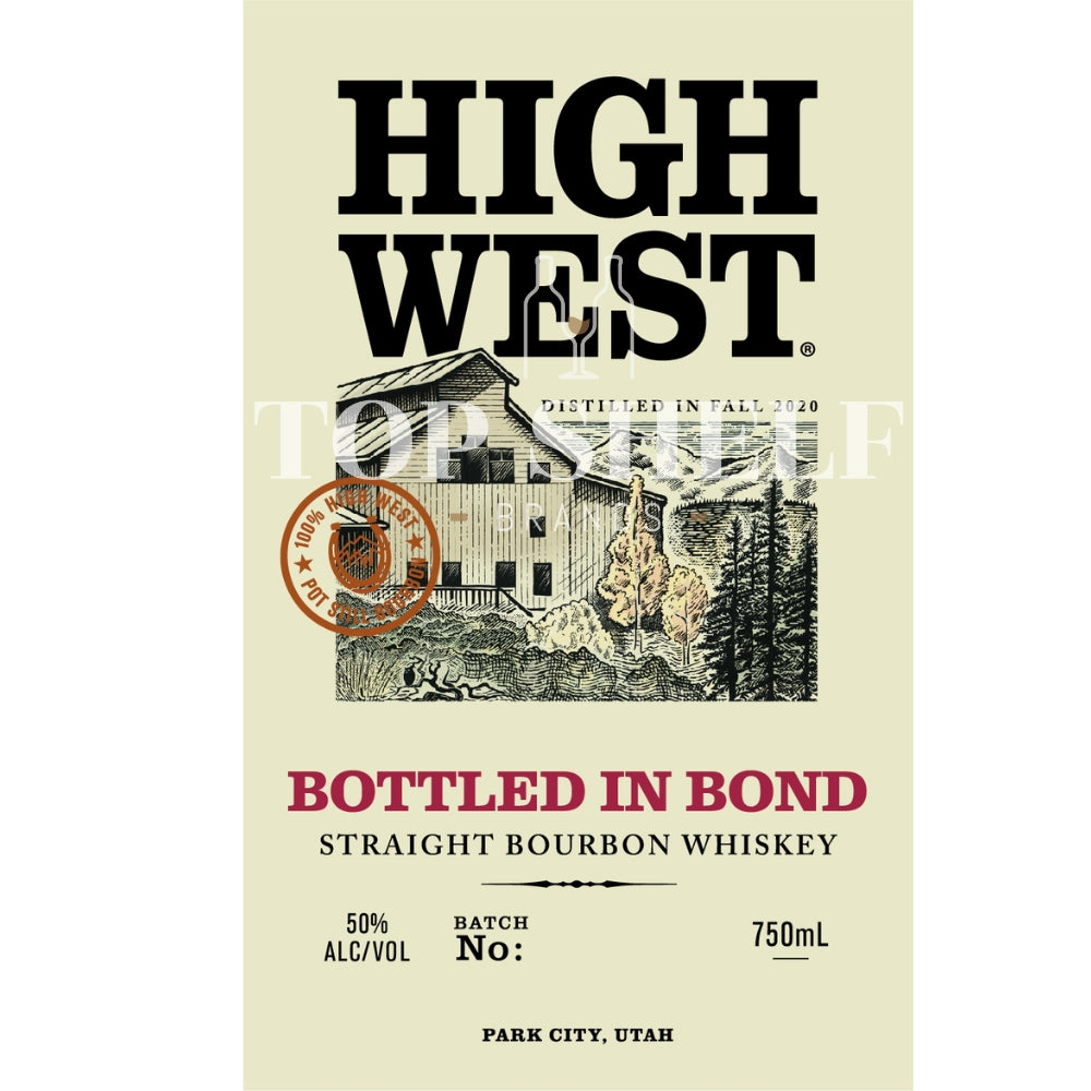 High West Bottled in Bond Bourbon Bourbon High West Distillery 