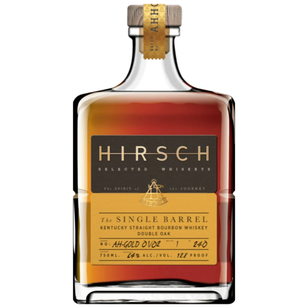 Hirsch Single Barrel Double Oaked Sip Whiskey x Barker Way Bar Bourbon Hirsch 