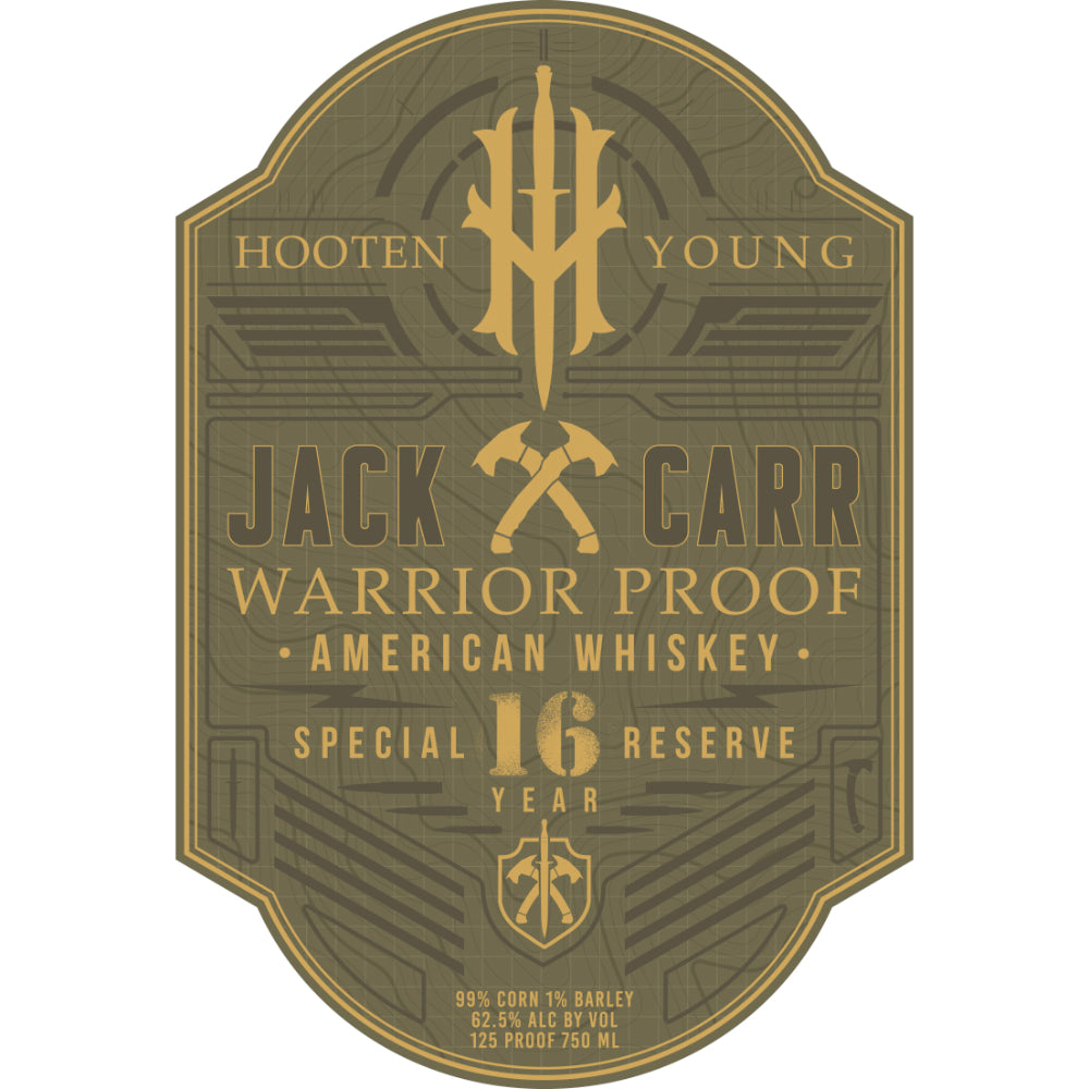 Hooten Young Jack Carr 16 Year Old Special Reserve Warrior Proof American Whiskey American Whiskey Hooten Young 