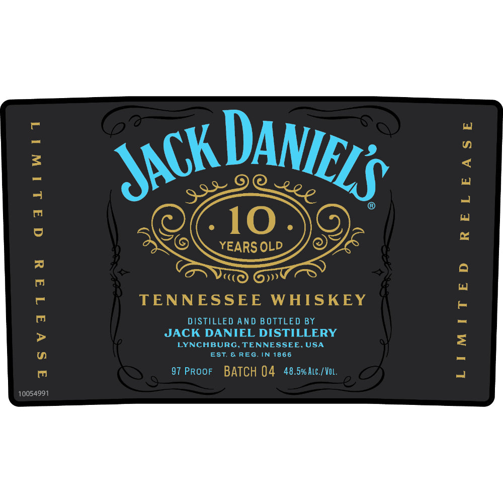Jack Daniel's 10 Year Old Batch 04 Limited Release Tennessee Whiskey Jack Daniel's 