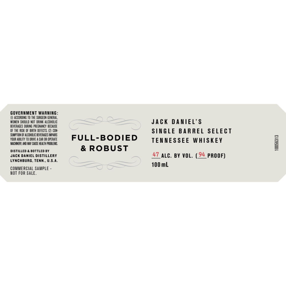 Jack Daniel’s Full-Bodied & Robust Single Barrel Select Tennessee Whiskey Tennessee Whiskey Jack Daniel's 