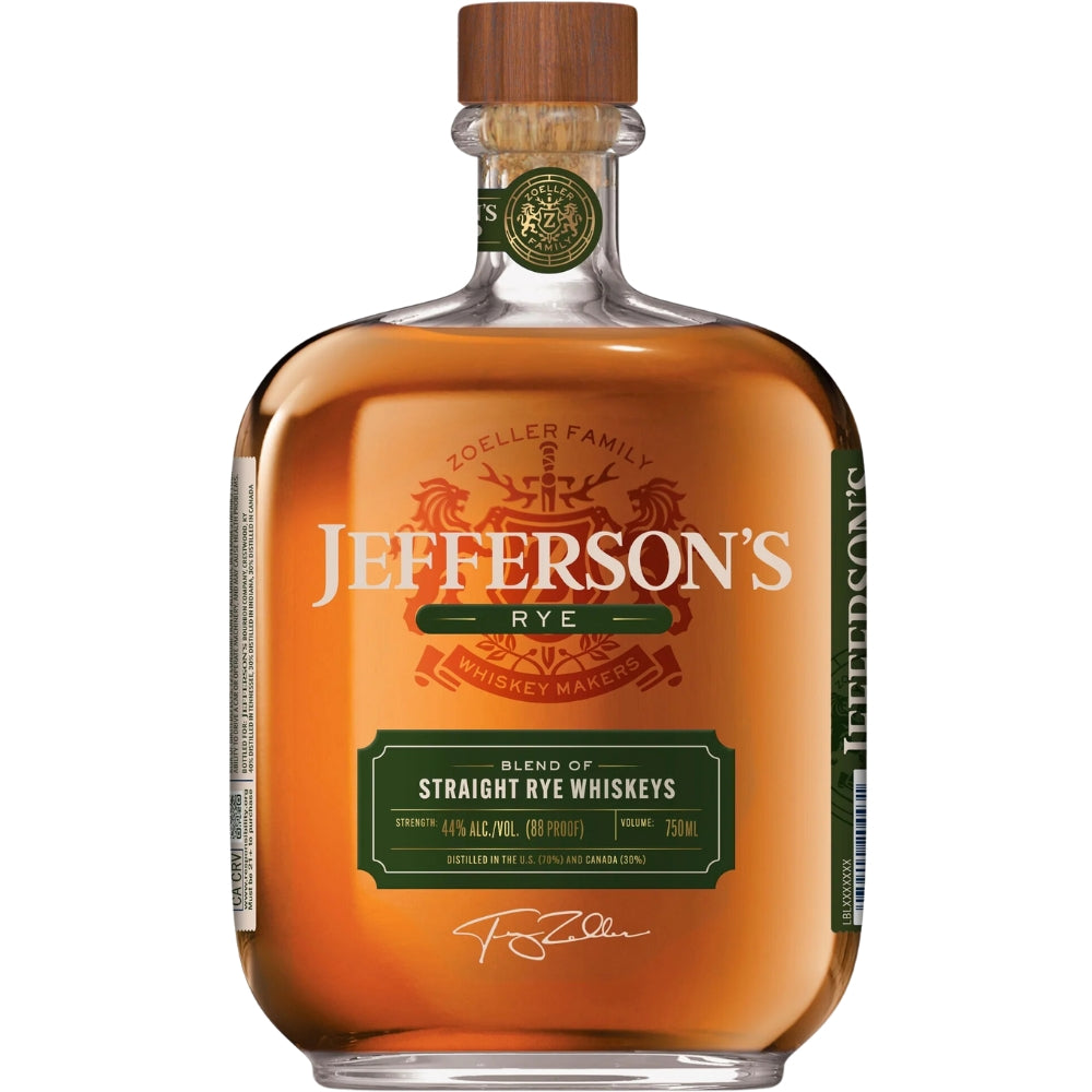 Jefferson's Blend of Straight Rye Whiskey Rye Whiskey Jefferson's 