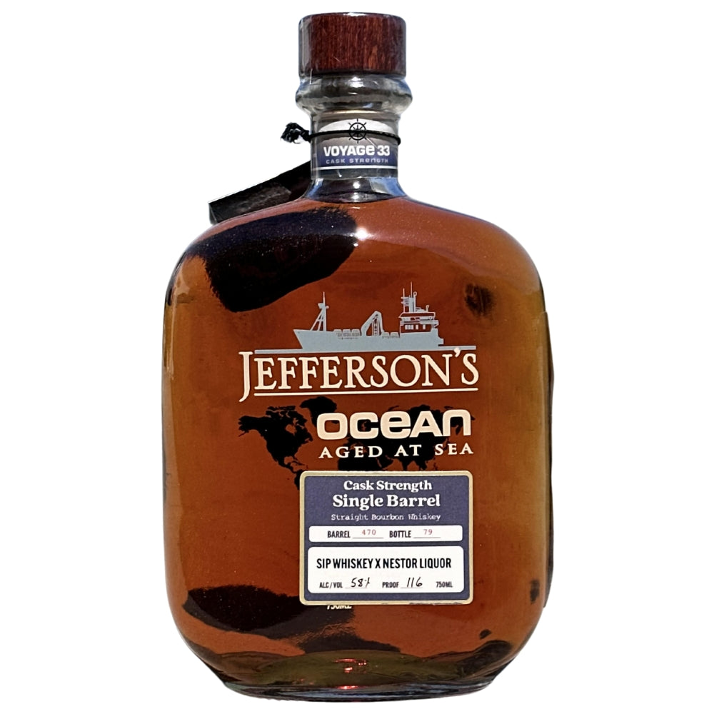 Jefferson’s Ocean Sip Whiskey x Nestor Liquor Cask Strength Single Barrel Bourbon Jefferson's 