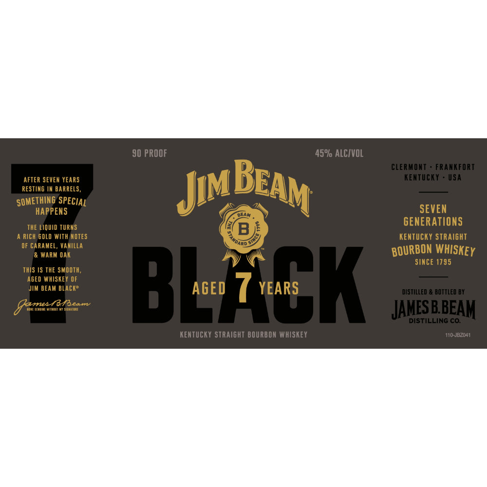 Jim Beam Black 7 Year Old Bourbon 90 Proof