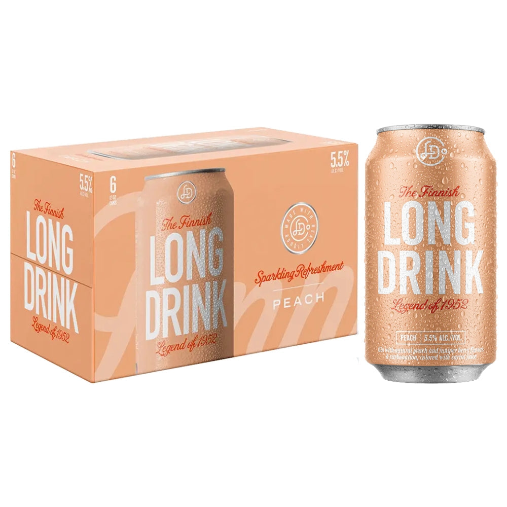 Long Drink Peach 6PK Cocktail The Long Drink 