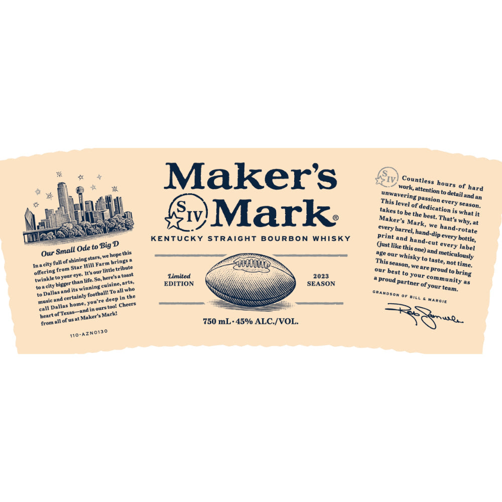 Maker’s Mark Dallas Edition Bourbon 2023 Season