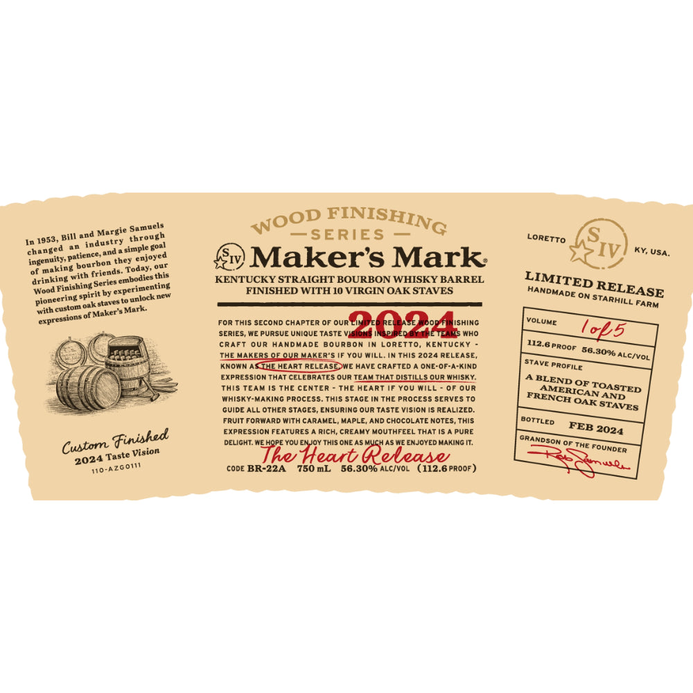 Maker’s Mark Wood Finishing Series 2024 The Heart Release