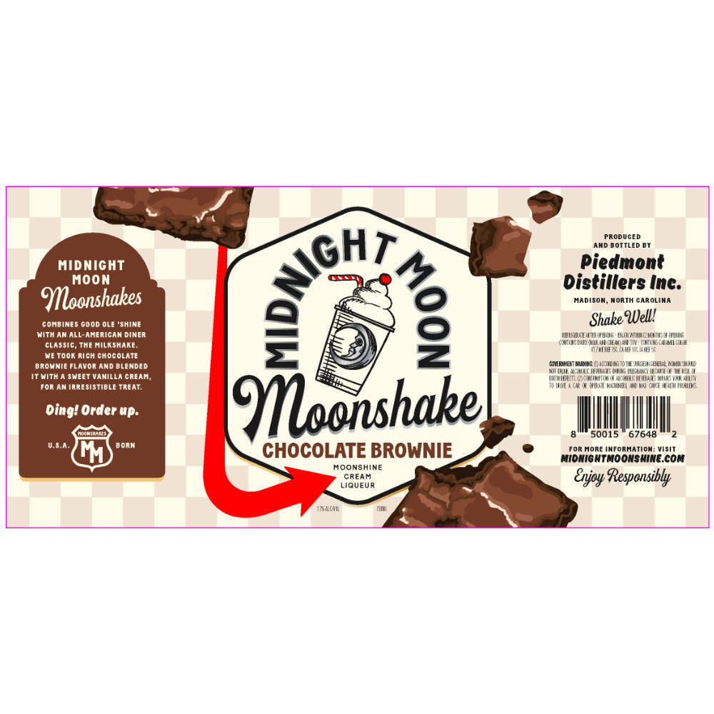 Midnight Moon Moonshake Chocolate Brownie Moonshine Midnight Moon Moonshine 