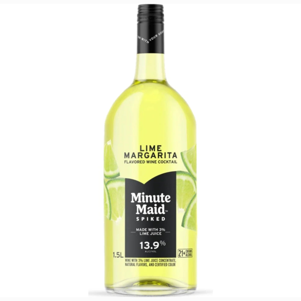 Minute Maid Spiked Lime Margarita Flavored Wine Cocktail Ready-To-Drink Cocktails Minute Maid Spiked 