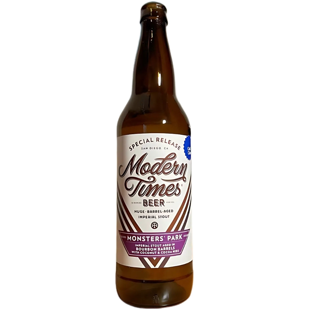 Modern Times Monsters' Park Imperial Stout Aged in Bourbon Barrels With Coconut & Cocoa Nibs Beer Modern Times Beer 