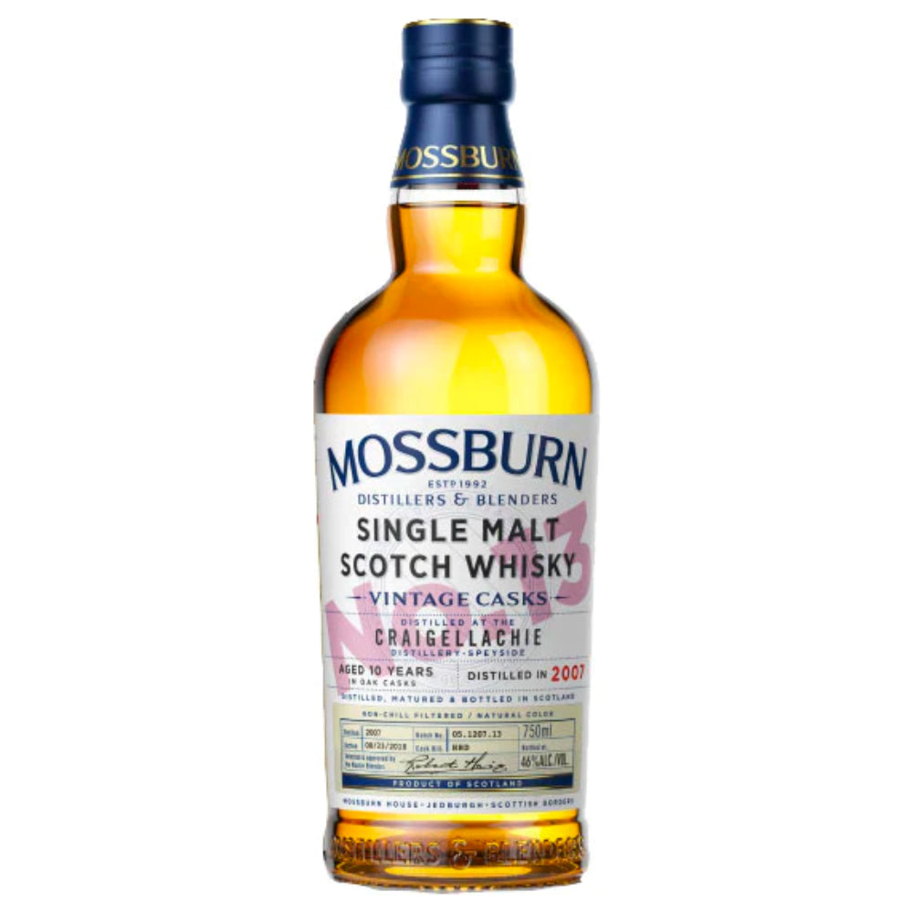 Mossburn No. 13 Craigellachie Distillery Single Malt Scotch Whisky Scotch Mossburn Whisky 