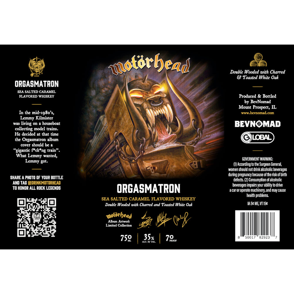 Motörhead Orgasmatron Sea Salted Caramel Whiskey Limited Edition