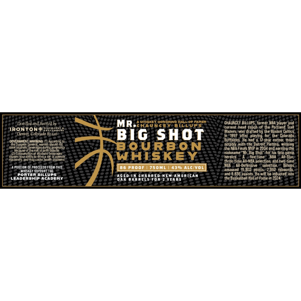 Mr. Big Shot Bourbon By Chauncey Billups Bourbon Mr. Big Shot 