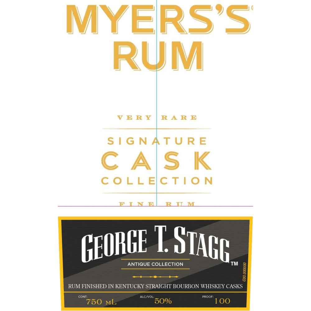 Myers’s Rum Signature Cask Collection - George T. Stagg Barrel Finished Rum Myers's Rum 