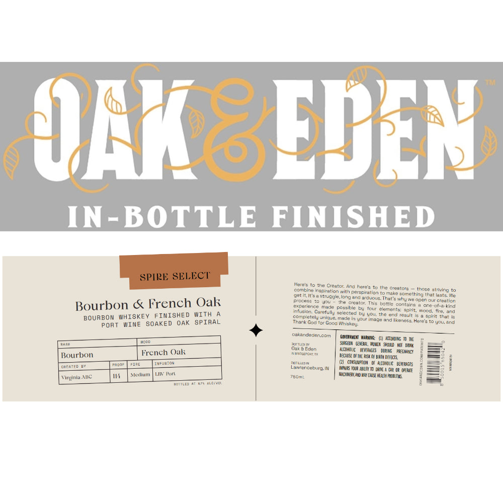 Oak & Eden Spire Select Bourbon & French Oak