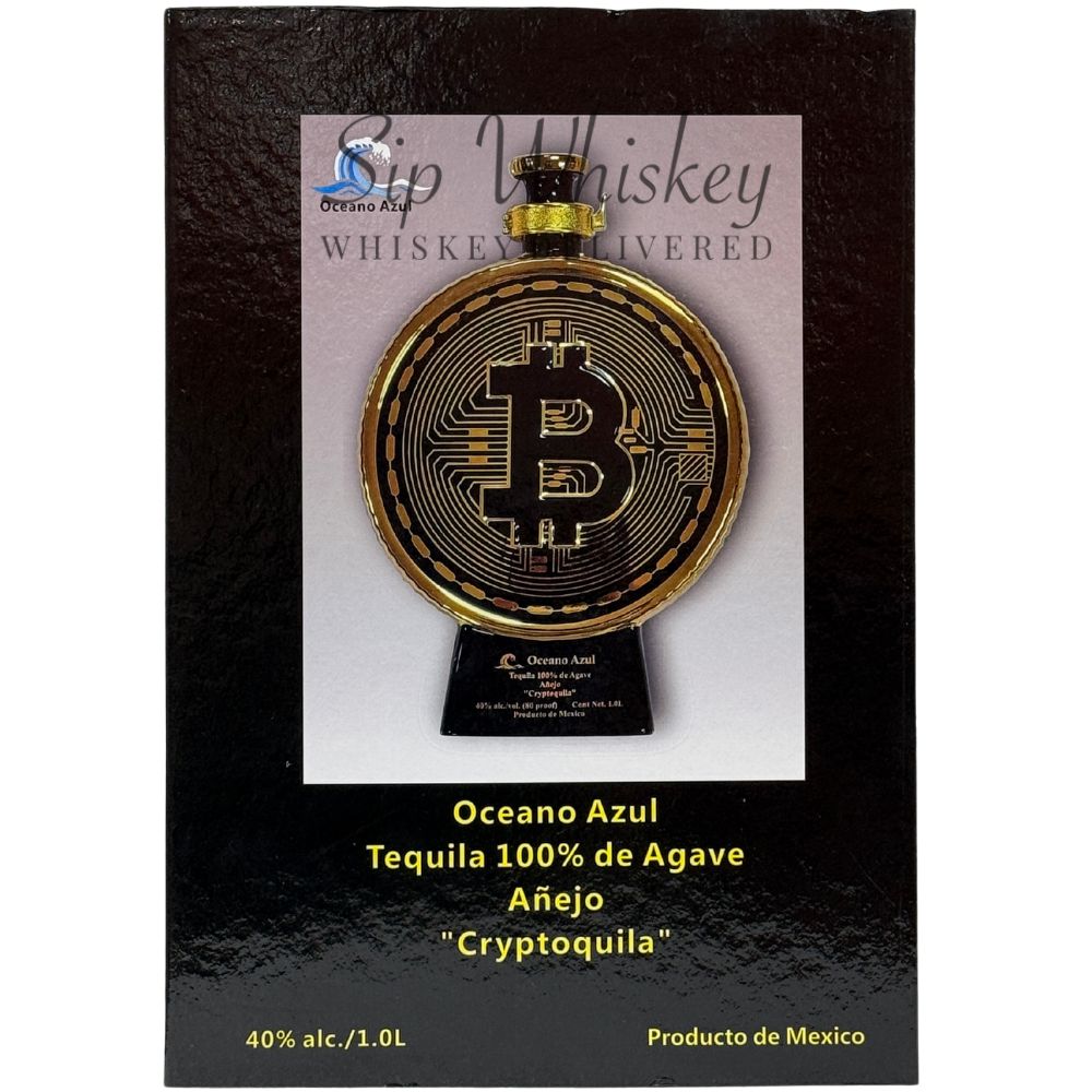 Oceano Azul Bitcoin Cryptoquila Anejo Tequila 1L Tequila Oceano Azul 