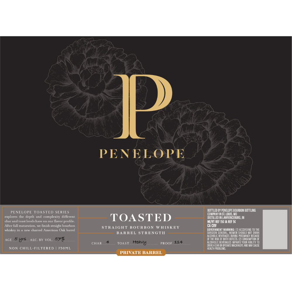 Penelope Toasted Series Heavy Toast Private Barrel Bourbon