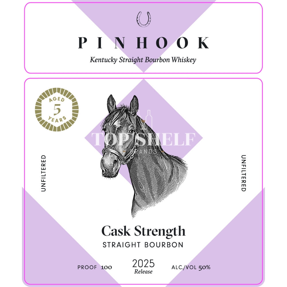 Pinhook 5 Year Old Cask Strength Bourbon 2025 Release Bourbon Pinhook Bourbon 