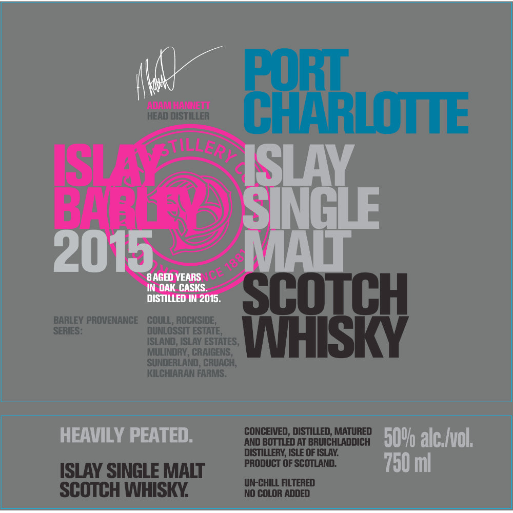 Port Charlotte Islay Barley 2015 Single Malt Scotch