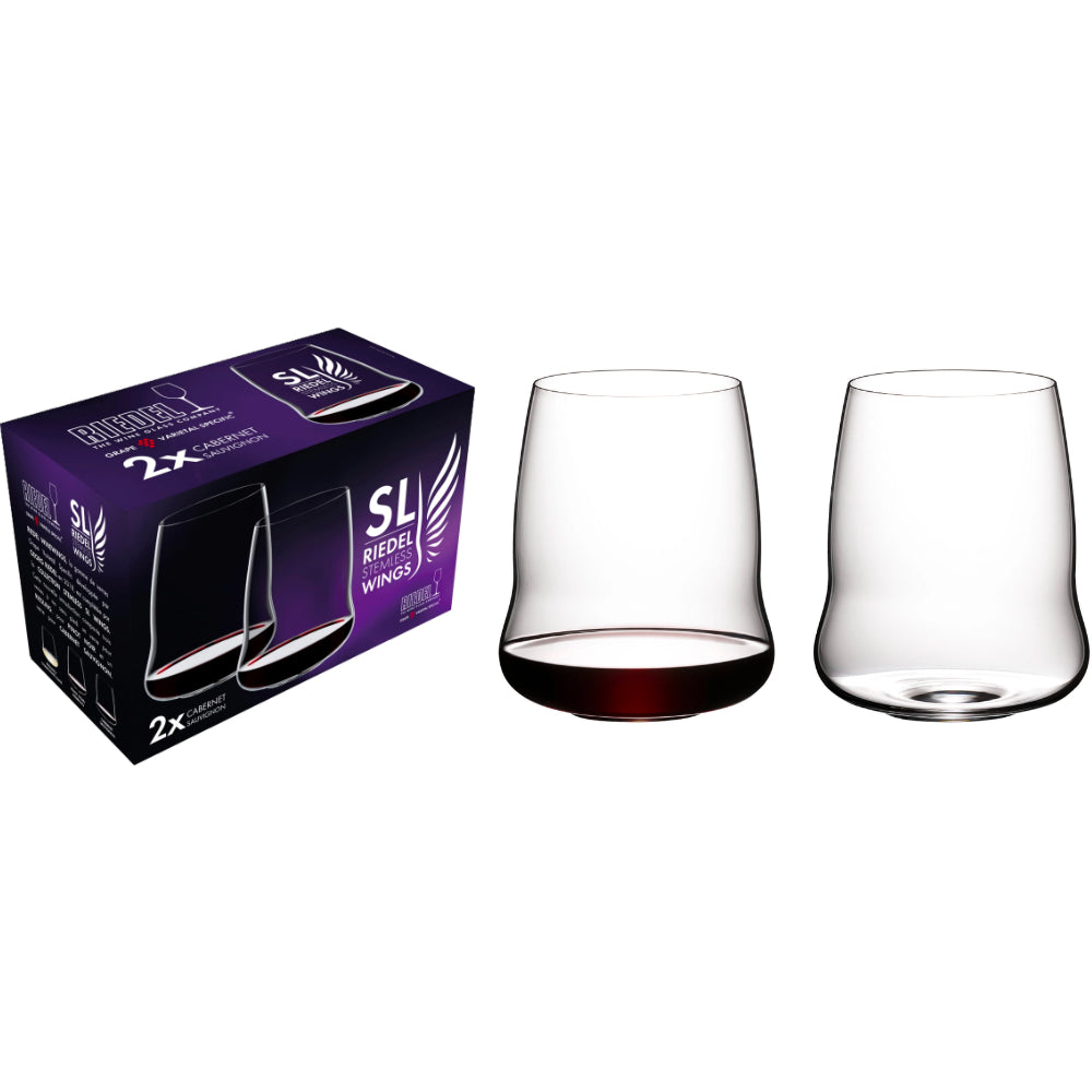 RIEDEL Wine Glass Stemless Wings Cabernet Sauvignon Set of 2