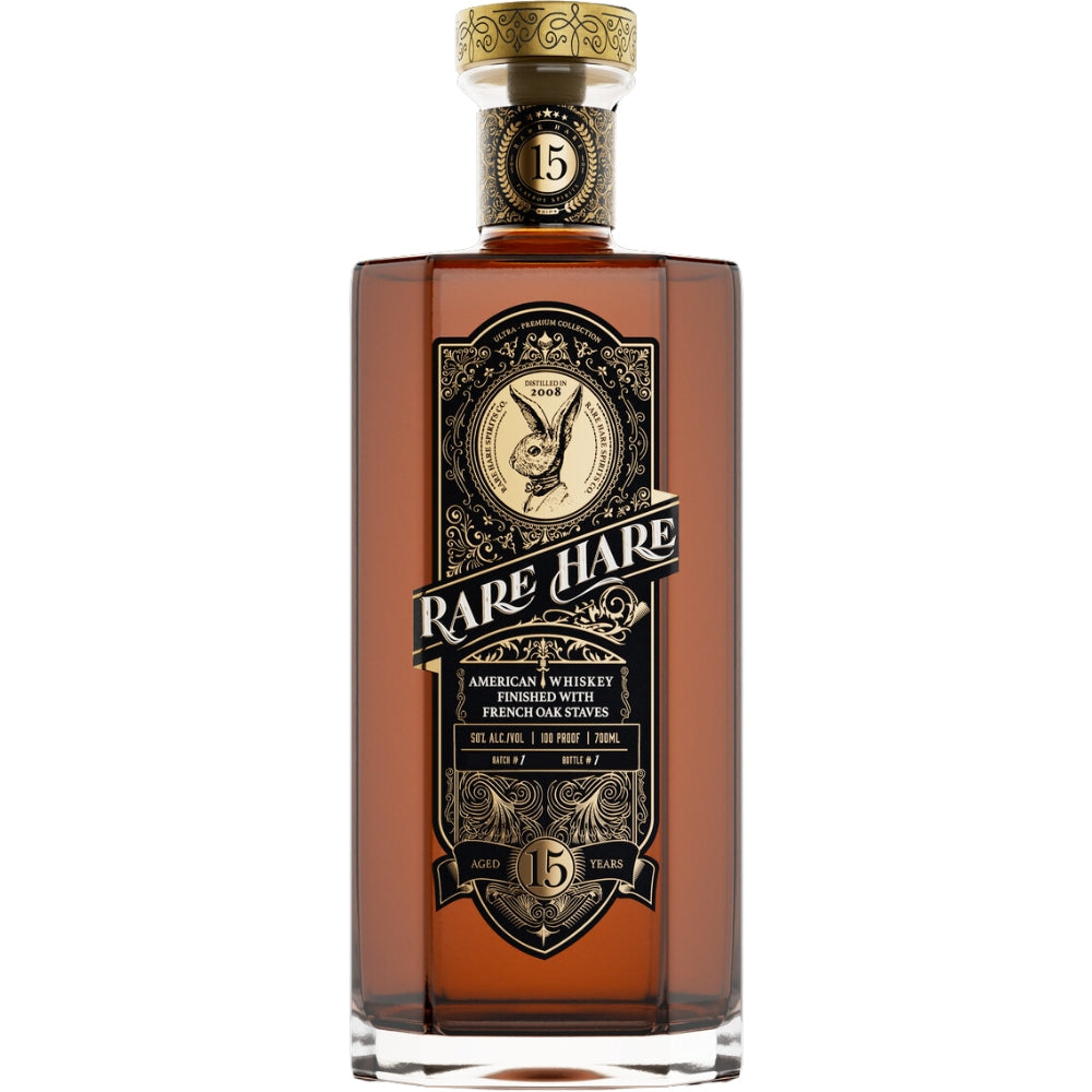 Rare Hare 15 Year Old Whiskey Finished With French Oak Staves American Whiskey Rare Hare Spirits 