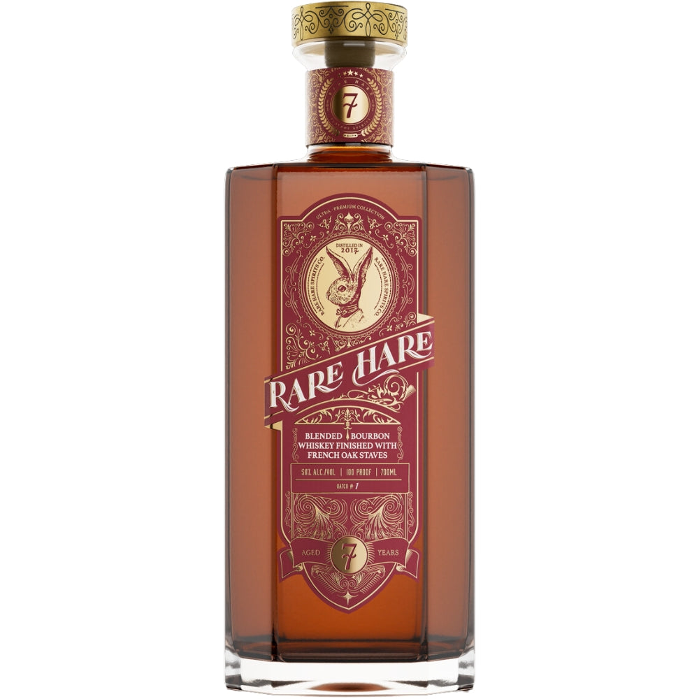 Rare Hare 7 Year Old Bourbon Finished with French Oak Staves Bourbon Rare Hare Spirits 