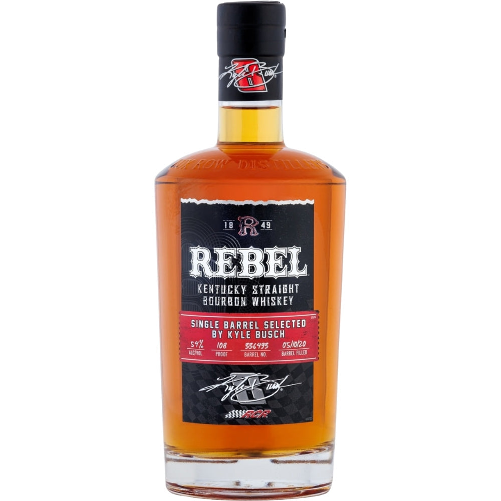 Rebel Single Barrel Bourbon By Kyle Busch Bourbon Rebel Bourbon 