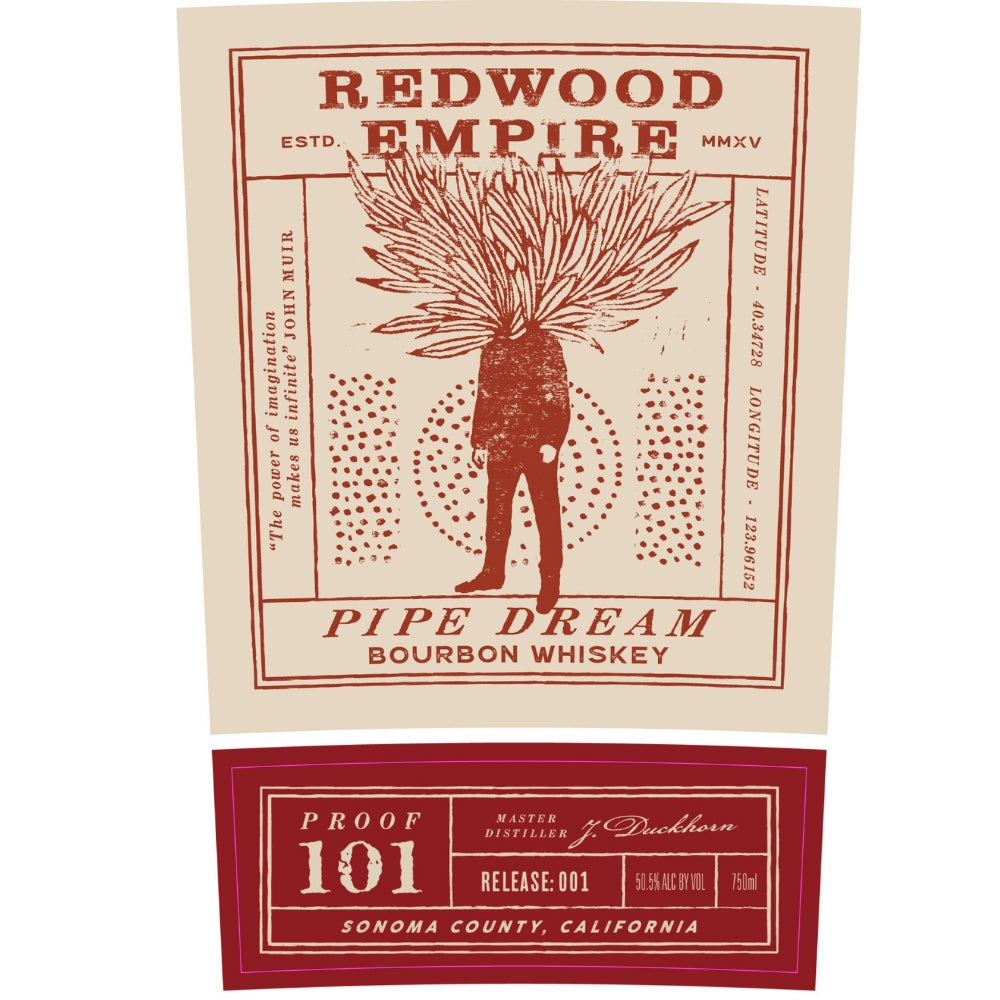 Redwood Empire Pipe Dream 101 Bourbon Whiskey Bourbon Redwood Empire Whiskey 