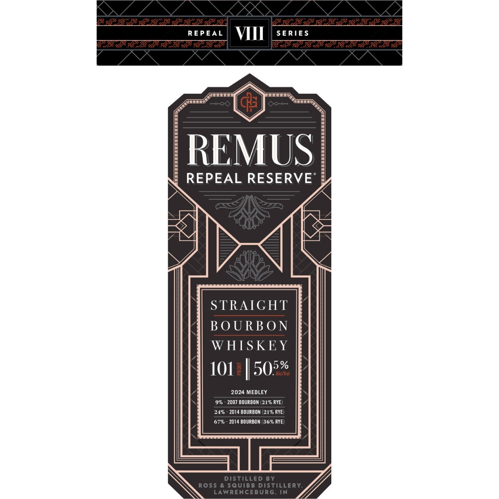 Remus Repeal Reserve VIII Bourbon Whiskey George Remus 